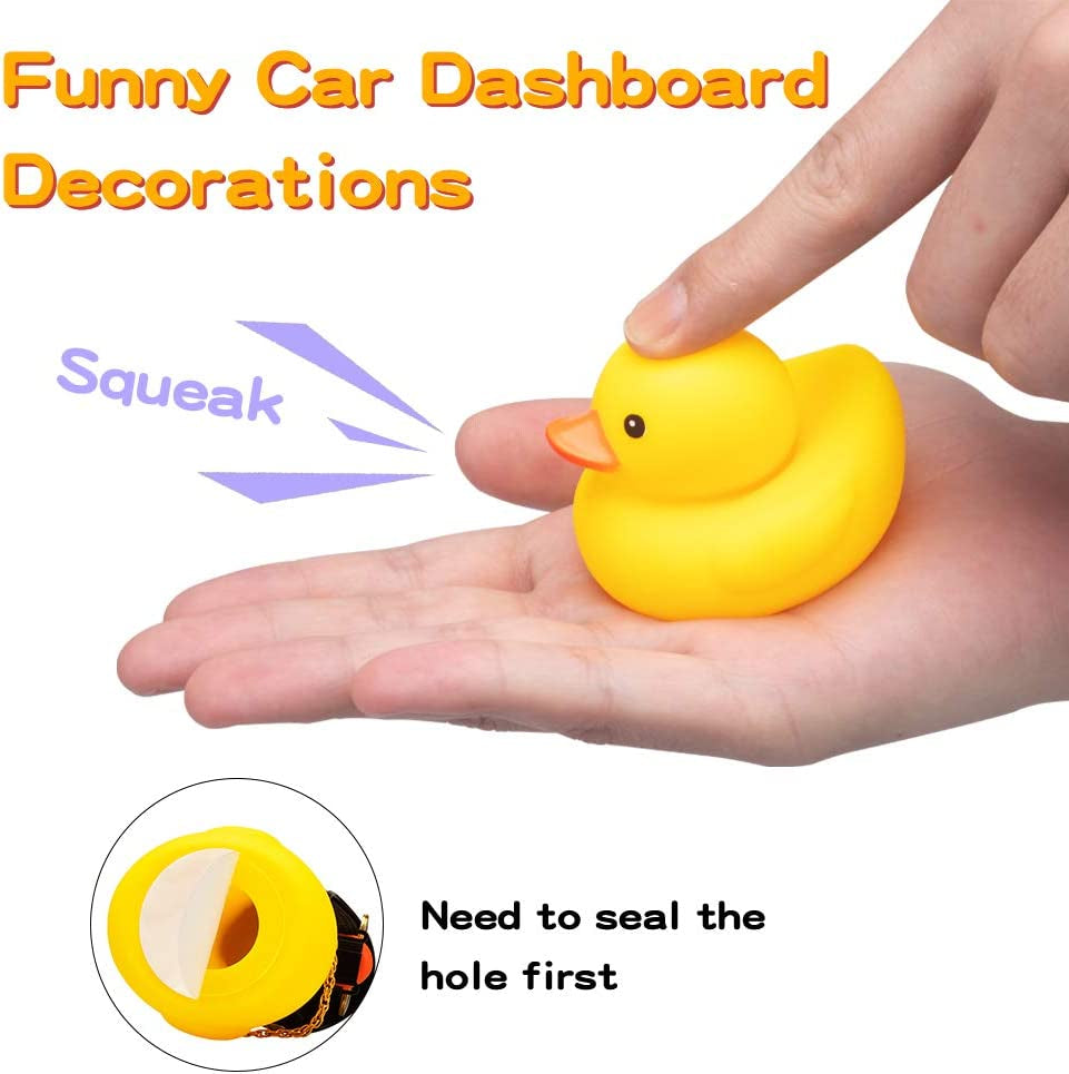 Rubber Duck Car Ornaments Yellow Duck Car Dashboard Decorations Cool Glasses Duck with Propeller Helmet (American Flag-Yellow)