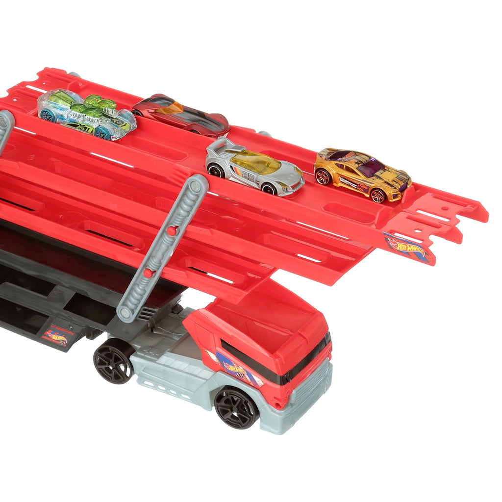 Mega Hauler and 4 Cars Set, Mega Hauler Truck-4 Cars